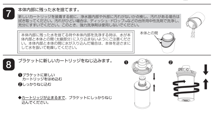 AmwayのeSpring浄水器Ⅱ交換用フィルターカートリッジ2本